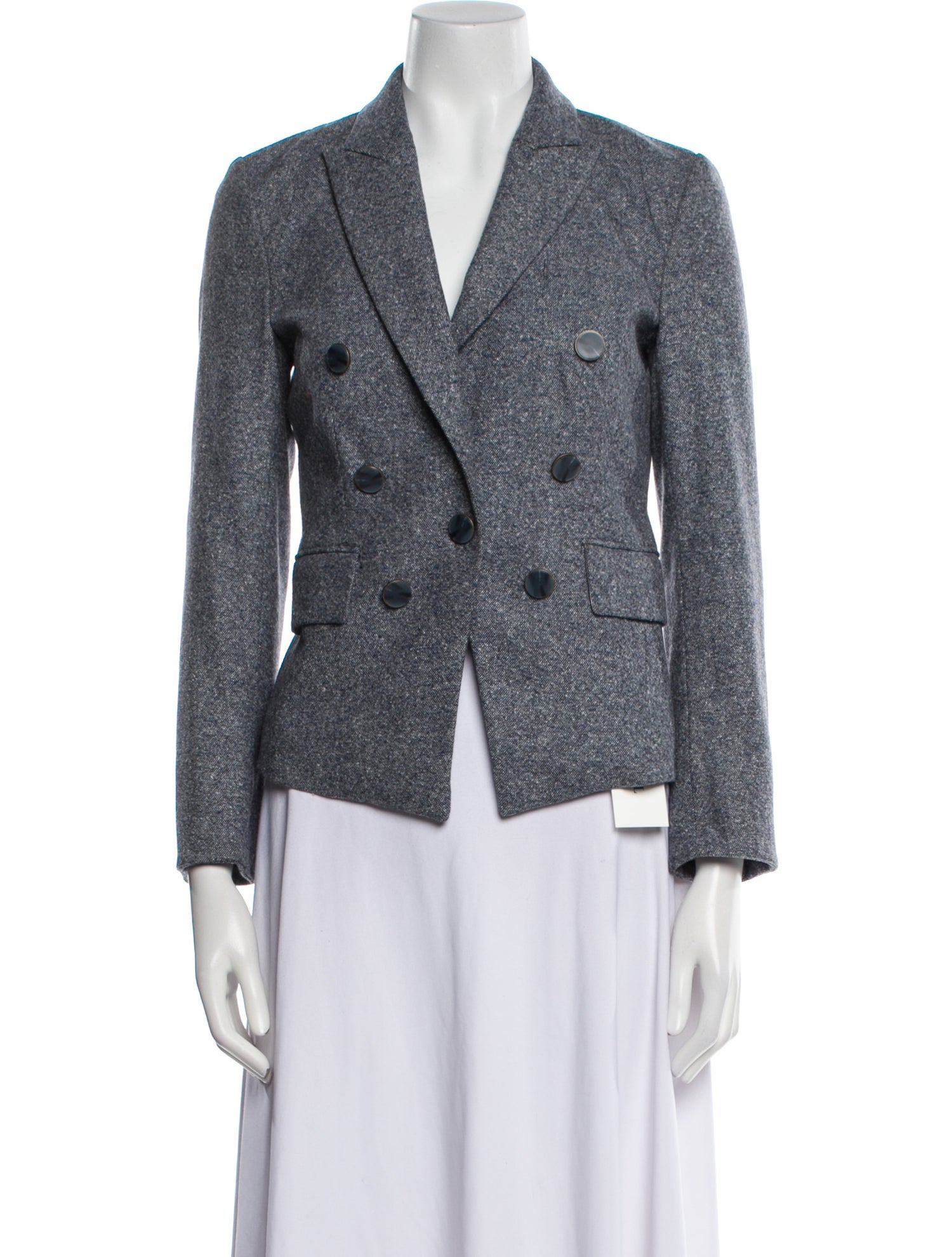 Veronica Beard Wool Tweed Pattern Blazer